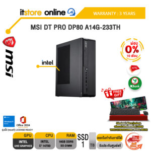 [ผ่อน 0% 10 เดือน]MSI DT PRO DP80 A14G-233TH /i7 14700/ประกัน 3 Years/BY ITSTORE-ONLINE