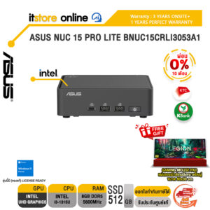 [ผ่อน 0% 10 เดือน]ASUS NUC 15 PRO LITE BNUC15CRLI3053A1 /i3-1315U/ประกัน 3 Years Onsite + 1 Year Perfect warranty/BY ITSTORE-ONLINE