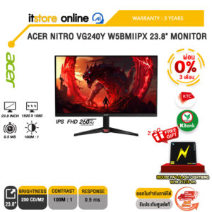 [ผ่อน 0% 3 เดือน]ACER NITRO VG240Y W5BMIIPX 23.8" MONITOR (IPS FHD 260Hz)/ประกัน 3 Years/BY ITSTORE-ONLINE