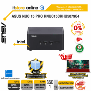 [ผ่อน 0% 10 เดือน]ASUS NUC 15 PRO RNUC15CRHU5079C4 /Ultra 5 225H/ประกัน 3 Years Onsite + 1 Year Perfect warranty/BY ITSTORE-ONLINE