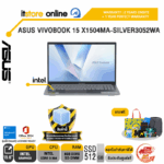 ASUS VIVOBOOK 15 X1504MA-SILVER3052WA /Core 3 304/ประกัน 2 Years Onsite Service + 1Y Perfect warranty/BY ITSTORE ONLINE