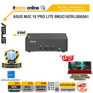 ASUS NUC 15 PRO LITE BNUC15CRLI3053A1 /i3-1315U/ประกัน 3 Years Onsite + 1 Year Perfect warranty/BY ITSTORE-ONLINE