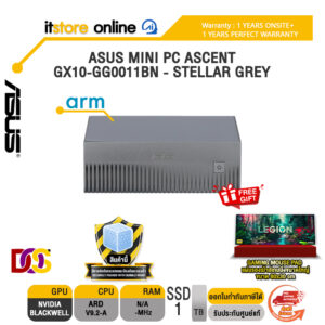 ASUS MINI PC ASCENT GX10-GG0011BN - STELLAR GREY /ARM v9.2-A /ประกัน 1 Years + 1 Year Perfect Warranty/BY ITSTORE ONLINE