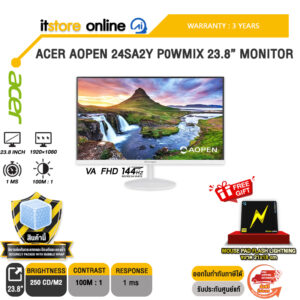ACER AOPEN 24SA2Y P0WMIX 23.8'' MONITOR (VA FHD 144Hz)/ประกัน 3 Years/BY ITSTORE-ONLINE