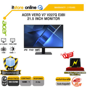 ACER VERO V7 V227Q E3BI 21.5 INCH MONITOR (IPS FHD 100Hz)/ประกัน 3 Years/BY ITSTORE-ONLINE