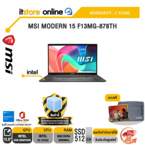 MSI MODERN 15 F13MG-878TH /i3-1315U/ประกัน 2 Years/BY ITSTORE-ONLINE