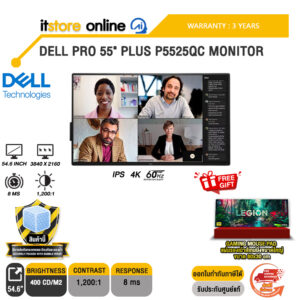 DELL PRO 55" PLUS P5525QC MONITOR (IPS 4K 60Hz)/ประกัน 3 Years Onsite/BY ITSTORE-ONLINE