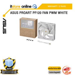 ASUS PROART PF120 FAN PWM WHITE /ประกัน 5 Years/BY ITSTORE-ONLINE