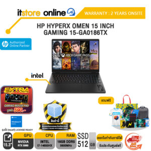 HP HYPERX OMEN 15 INCH GAMING 15-GA0186TX /i7-14650HX/ประกัน 2 Years Onsite/BY ITSTORE-ONLINE