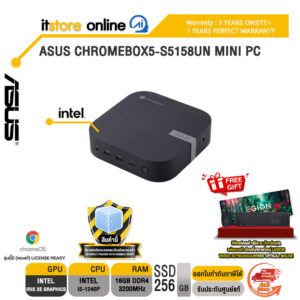 ASUS CHROMEBOX5-S5158UN MINI PC /i5-1240P/ประกัน 3 Years Onsite + 1 Year Perfect Warranty/BY ITSTORE-ONLINE