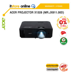 [ผ่อน 0% 10 เดือน]ACER PROJECTOR X1328 (MR.JX611.00D) /ประกัน 3 Years/BY ITSTORE-ONLINE