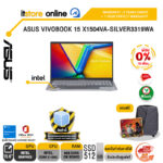 [ผ่อน 0% 10 เดือน]ASUS VIVOBOOK 15 X1504VA-SILVER3319WA /Core 3 100U/ประกัน 2 Years Onsite + 1 Year Perfect Warranty/BY ITSTORE-ONLINE