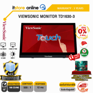 [ผ่อน 0% 10 ด.]VIEWSONIC MONITOR TD1630-3/ประกัน 3 Years/BY ITSTORE ONLINE