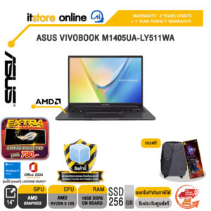 ASUS VIVOBOOK M1405UA-LY511WA /Ryzen 5 125/ประกัน 2 Years Onsite + 1Y Perfect warranty/BY ITSTORE-ONLINE