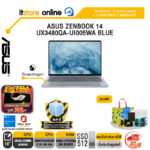 ASUS ZENBOOK 14 UX3480QA-UI005WA BLUE /Snapdragon X X1 26 100/ประกัน  3 Years Onsite + 1Y Pw/BY ITSTORE-ONLINE