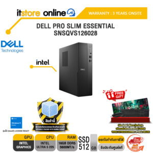 DELL PRO SLIM ESSENTIAL SNSQVS126028 /Ultra 5 225/ประกัน 3 Years Onsite/BY ITSTORE-ONLINE