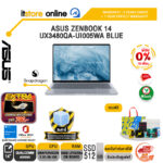 [ผ่อน 0% 10 เดือน]ASUS ZENBOOK 14 UX3480QA-UI005WA BLUE /Snapdragon X X1 26 100/ประกัน  3 Years Onsite + 1Y Pw/BY ITSTORE-ONLINE