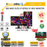 [ผ่อน 0% 10 เดือน]MSI MAG OLED 271QPX32 27 INCH MONITOR (OLED WQHD 320Hz)/ประกัน 3 Years/BY ITSTORE-ONLINE